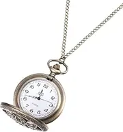 [ROMISBABA] 1PC Retro Hollowed out Zinc Alloy Quartz Pocket Watch with Long Chain Classic Delicate Design for Fashionable Accessories and