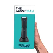 The Aussie Man - The Down Under Trimmer - Cordless Body Hair + Beard Trimmer. Grooming Product. Ceramic Blade. USB C Cable