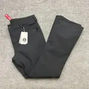 Volcom Women’s Snow Pants Black Slim Fit Zip Tech Waterproof 15K Size Large NWT