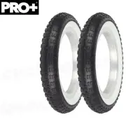 PRO+ Bicycle TIRE 12" 1/2 X 2 1/4" BLACK/WHITE COMP III STYLE (2) TIRES BMX