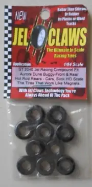 1/64 Rubber Racing Tires Aurora Dune Buggy (10) JEL CLAWS CAR SLOT RC 2040