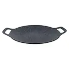 Aluminum Round Griddle Grill Pan Reusable Korean Grill Pan With For Home
