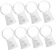 COMPUKAS 8Pcs Candy Dispenser Gumballs Machine Creative Plastic Candy Catcher for Birthday Celebrations Reusable Fun for Childrens Hand Eye Coordination