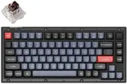 Keychron V1 75% RGB Keychron K Pro Brown Fully Assembled w/ Knob Hot-Swappable QMK Custom Mechanical Keyboard Frosted Black
