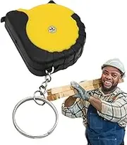 3-Foot Tape Measure Keyring | Retractable Measuring Tape | Portable Small Measurement With Slide Lock | Steel Self-Locking Measurer