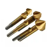 6Pcs 90Degree HSS Chamfer Cutter Bit Chamfering Countersink Drill Accessories