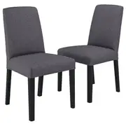 BERGMUND chair, black/Gunnared medium grey