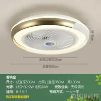 在飛比找樂天市場購物網優惠-電扇燈吊扇燈現代簡約風扇燈智能吸頂風扇燈 智能遙控燈 現代L