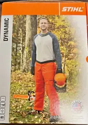 STIHL OEM/DYNAMIC ORANGE CHAP Part # 0000 886 3201 30" Length 30-42 Waist
