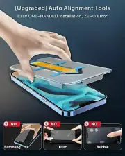 2 Pack Screen Protector For iPhone 12 13/14 Pro/14Pro MAX+Easy-Installation Tool