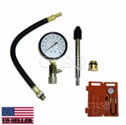 FLEX ENGINE COMPRESSION TESTER GAUGE KIT SET TOOL MOTORCYCLE LAWNMOWER CAR TRUCK