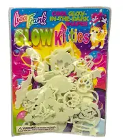Vintage Lisa Frank Cool Glow in the Dark Kitties Shapes Pals Fence Star Bone