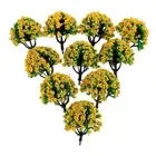Beautifully Crafted 6CM Model Trees for Architecture Train Railway Set of 10