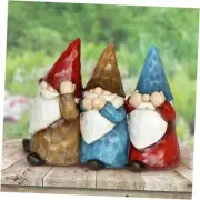 Garden Gnomes, See No, Hear No, Speak No Evil Garden Gnome Statue, Hand