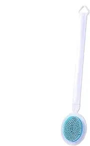 Long Handle Bath Brush - Body Shower Brush | exfoliatiing Back Scrubber, Double Sided Detachable Massage Shower Brush, Wet And Dry Use Body Cleansing Brush For Back Rubbing Shower Bath Accessories
