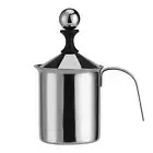 800ml Manual Milk Frother, Stainless Steel Hand Pump Milk Foamer Handheld Mil...