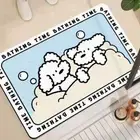 Cute Cartoon Soft Diatom Mud Bathroom Absorbent Floor Mat Toilet Entrance Mat