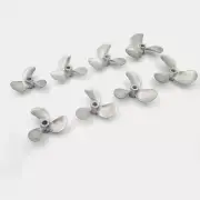 Right Left Hand 4mm Shaft 3-Blades Metal Propeller Prop 28-48mm fr Scale RC Boat