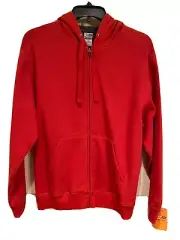 NEW w tags Mens Champion Medium Orange Hooded Zip Sweatshirt Jacket