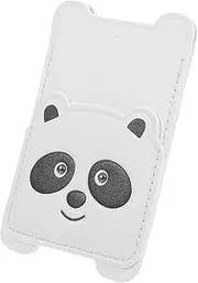 LABRIMP Adhesive Card Holder for Phones Cute Animal Design Portable Sticky Wallet for Credit Cards and Durable Phone Pocket Convenient Accessory for Everyday Use