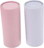 CHICAMPERA 2Pcs Car Tissue Cylinder Portable Stylish Tissue Holders for Automotive Interior Accessories Easy Refill Design Modern Colors