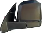 Compatible For Toyota Hiace Bus 2005-2018 Auto With LED Turn Signal Electric Folding Mirror Assy Car Outside Side Rearview Mirror Assembly(Army green)