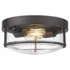 Flush Mount Lighting Fixture, 12inch 2-Light Metal Ceiling Light Fixtures, Oi...