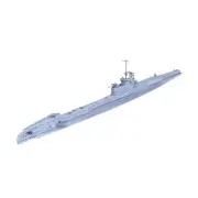 1/200 Military Model Kit HMS T Class Submarine Thrasher Segmented hull