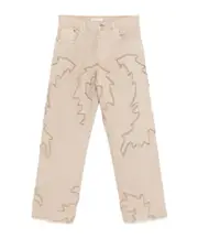 logo-patch jeans 31/32,33/32,32/32 light brown