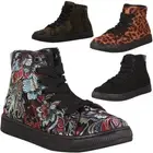 New Womens High Top Lace Up Flat Fashion Sneaker Trainer Boot Ankle Booties Shoe