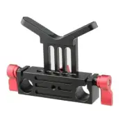 Extended Adjustable Lens Support Bracket With 15mm Rod Clamp For Gimbals Plate