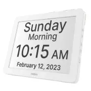 12 in. Digital Clock with Day and Date for Elderly, Clocks for Seniors