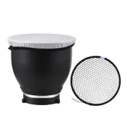 7 Inch Standar Reflector Diffuser Lamp Shade Dish with 60° Honeycomb Grid T9L2