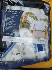 Caribu Ripstop Mini Combo RRP$74 Ripstop 3’ 6” Horse Rug New 300gsm Blue Diamond