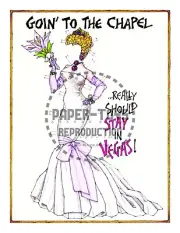 REPRINT - GOIN' TO THE CHAPEL - VEGAS CONVENTION PAPER DOLLS - DONALD HENDRICKS