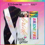 Glitter Bride Sash for Bachelorette PartyBridal Shower Wedding Fun Decoration