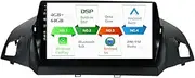 9" IPS 2 Din Android Car Radio Suitable For Ford Escape 2013-2019 Kuga 2012-2018- [4G+64G] - [Built-in Carplay+DSP+GPS] - [Camera+Mic] SWC BT 4G WiFi AUX USB FM Head Unit