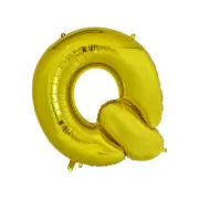 Gold Q Alphabet Foil Balloon 86cm Birthday Party Decor Supplies AUS Stock