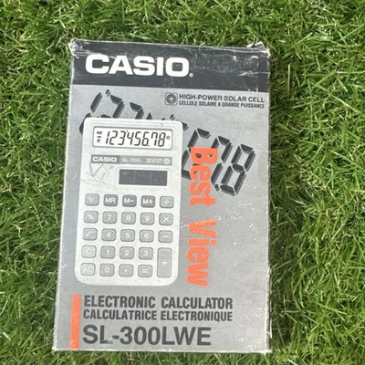 New in Box Casio SL-300LWE Vintage Solar Electronic Calculator – Made in Japan
