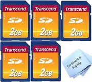 Generic 5 Pack Transcend Secure Digital 2GB with Cloth (TS2GSDC)