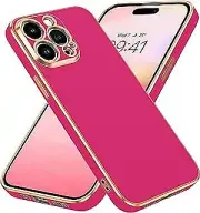 for iPhone 14 Pro Case with Wristband Strap| Slim Luxury Electroplated Bumper iP