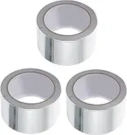 HOMOBABE 3pcs Foil Tape for Sealing High Temperature Resistant Adhesive Tape for Dryer Vent Pipes Roof Repair and Insulation Versatile Surface Application