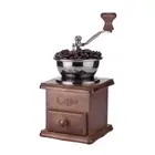 Manual Coffee Bean Grinder Mill Old Fashioned Wooden Design Mill Spices Nuts