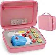 Carrying Case Compatible for Little Tikes Story Dream Machine Books Starter Set and Character ,Kids Toys Box for Storytime Audio Play Real for Storybook, Audio Play (Case Only) (Pink Storytelling)