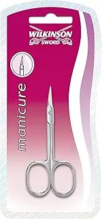 Wilkinson Sword Manicure Scissors Cuticle Scissors with Tower Tip, Pack of 1