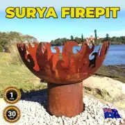 Surya Firepit Sun Dancer Iron Fire Pit Outdoor Cooking & Eating Chimeneas