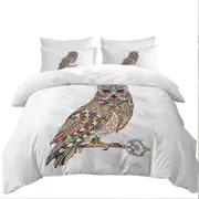 Multi Colored Owl Quilt Cover