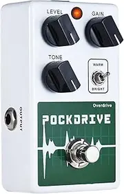 POCKDRIVE Classic Overdrive Guitar Effect Pedal with Warm & Bright Tone True Bypass Multicolor559 One Size