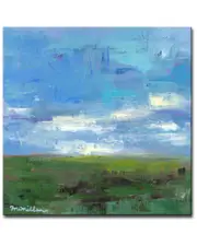 Ready2HangArt Green Pastures Wrapped Canvas Wall Art by Leslie Owens
