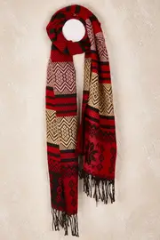Snowflake Secrets Scarf--IVY-SC5716